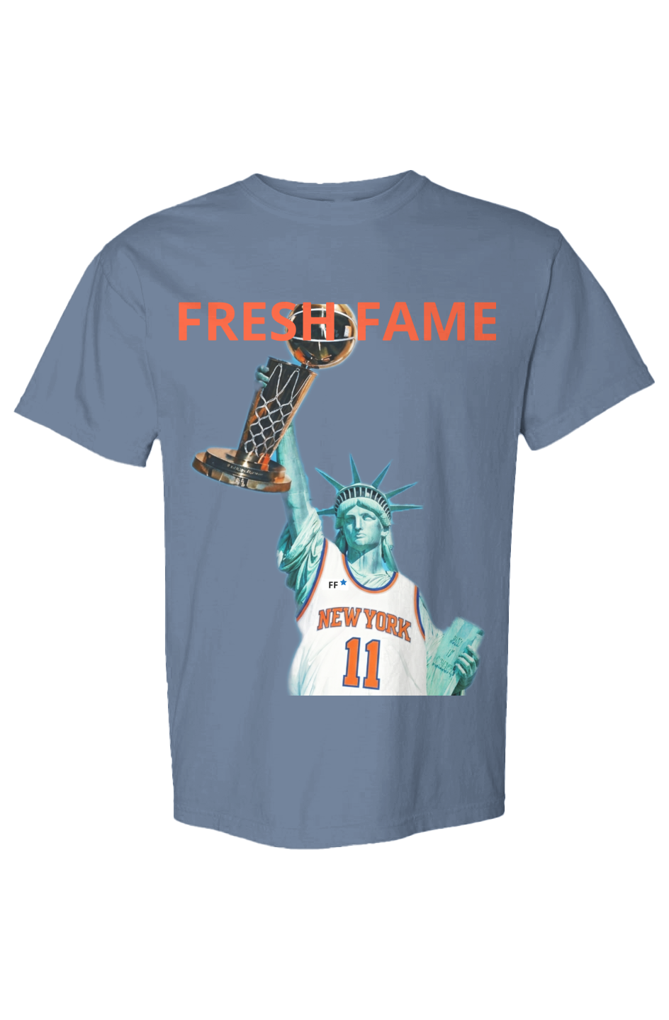 New York Knicks Jalen Brunson Statue Of Liberty NBA CHAMPIONSHIP T