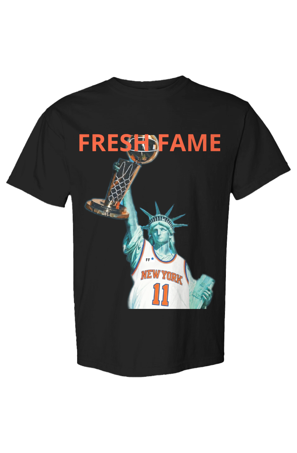 New York Knicks Jalen Brunson Statue Of Liberty NBA CHAMPIONSHIP T
